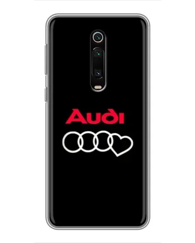 Чехол для Xiaomi Mi 9T Pro с картинкой «Логотип Audi Heart»