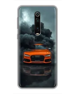 Чехол для Xiaomi Mi 9T Pro с картинкой «Audi в облаках дыма»