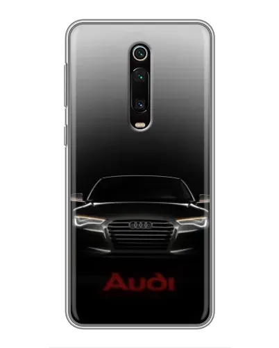 Чехол для Xiaomi Mi 9T Pro с картинкой «Audi — градиентный контур»