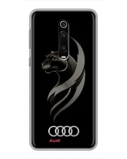 Чехол для Xiaomi Mi 9T Pro с картинкой «Графика — пантера и Audi»