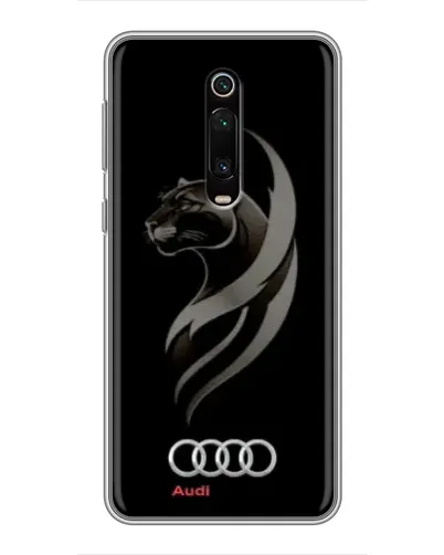 Чехол для Xiaomi Mi 9T Pro с картинкой «Графика — пантера и Audi»