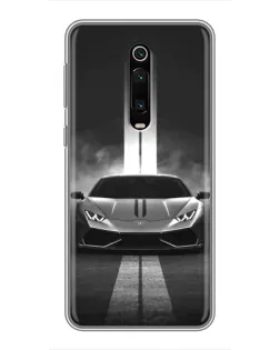 Чехол для Xiaomi Mi 9T Pro с картинкой «Lamborghini симметрия дорог»