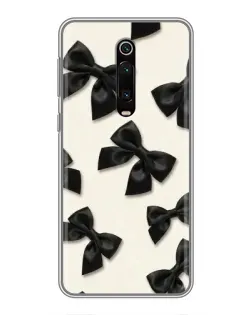 Чехол для Xiaomi Mi 9T Pro с картинкой «Черные бантики»