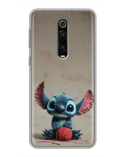 Чехол для Xiaomi Mi 9T Pro с картинкой «Стич на коричневом фоне»