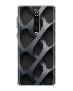 Чехол для Xiaomi Mi 9T Pro с картинкой «Объемное серое плетение»