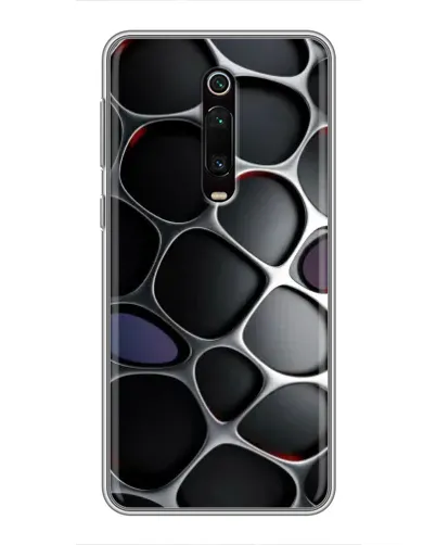 Чехол для Xiaomi Mi 9T Pro с картинкой «Объемная темная решетка»