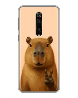 Чехол для Xiaomi Mi 9T Pro с картинкой «Капибара виктория»