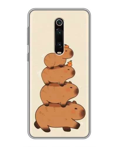 Чехол для Xiaomi Mi 9T Pro с картинкой «Башня из капибар»