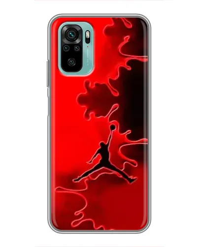 Чехол для Xiaomi Redmi Note 10 5G с картинкой «Jordan Red Smoke»