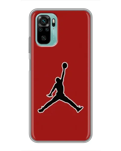 Чехол для Xiaomi Redmi Note 10 5G с картинкой «Jordan Red Back»