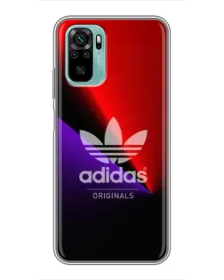 Чехол для Xiaomi Redmi Note 10 5G с картинкой «Adidas Red Neon»