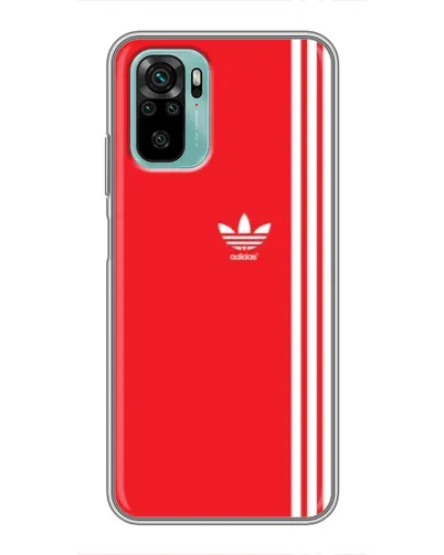 Чехол для Xiaomi Redmi Note 10 5G с картинкой «Красный минимализм Adidas» Чехол для Xiaomi Redmi Note 10 5G с картинкой «Красный минимализм Adidas»