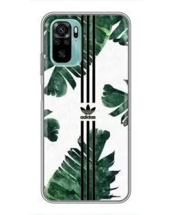 Чехол для Xiaomi Redmi Note 10 5G с картинкой «Пальмовые листья адидас»