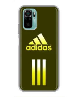 Чехол для Xiaomi Redmi Note 10 5G с картинкой «Оливковый градиент Adidas»