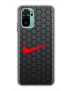 Чехол для Xiaomi Redmi Note 10 5G с картинкой «Nike — карбоновая сетка» Чехол для Xiaomi Redmi Note 10 5G с картинкой «Nike — карбоновая сетка»
