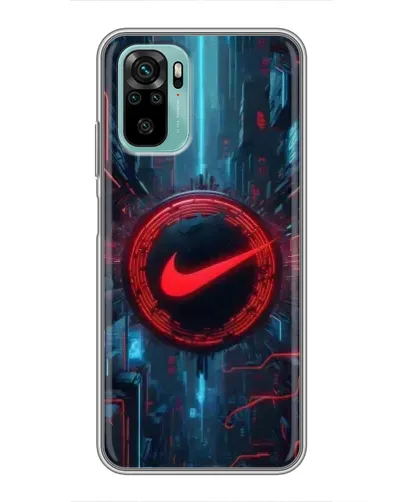 Чехол для Xiaomi Redmi Note 10 5G с картинкой «Техногенный стиль Nike» Чехол для Xiaomi Redmi Note 10 5G с картинкой «Техногенный стиль Nike»