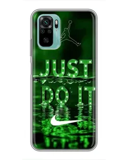 Чехол для Xiaomi Redmi Note 10 5G с картинкой «Зеленый неоновый Nike» Чехол для Xiaomi Redmi Note 10 5G с картинкой «Зеленый неоновый Nike»