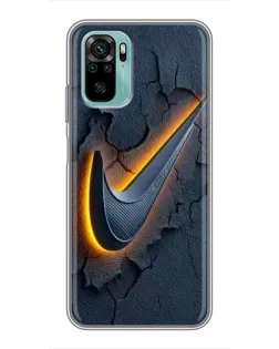 Чехол для Xiaomi Redmi Note 10 5G с картинкой «Объемный логотип Найк» Чехол для Xiaomi Redmi Note 10 5G с картинкой «Объемный логотип Найк»