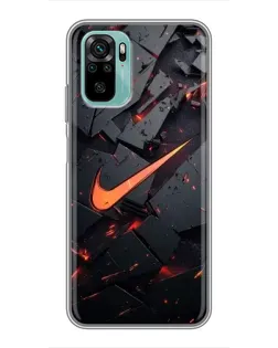 Чехол для Xiaomi Redmi Note 10 5G с картинкой «Nike — эффект разломов» Чехол для Xiaomi Redmi Note 10 5G с картинкой «Nike — эффект разломов»