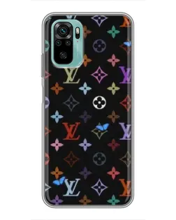 Чехол для Xiaomi Redmi Note 10 5G с картинкой «Цветная монограмма LV»
