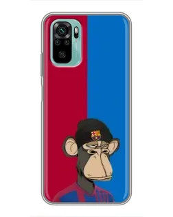 Чехол для Xiaomi Redmi Note 10 5G с картинкой «Bored Ape — фанат Барсы» Чехол для Xiaomi Redmi Note 10 5G с картинкой «Bored Ape — фанат Барсы»