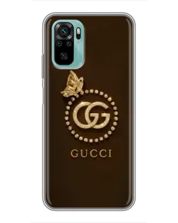 Чохол для Xiaomi Redmi Note 10 5G з картинкою «Gucci — золотий метелик» Чохол для Xiaomi Redmi Note 10 5G з картинкою «Gucci — золотий метелик»