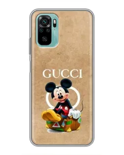 Чохол для Xiaomi Redmi Note 10 5G з картинкою «Міккі Маус Gucci — крафт» Чохол для Xiaomi Redmi Note 10 5G з картинкою «Міккі Маус Gucci — крафт»