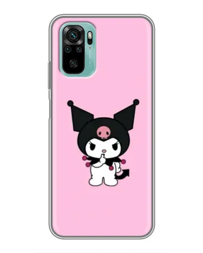 Чехол для Xiaomi Redmi Note 10 5G с картинкой «Kuromi — розовая нежность»