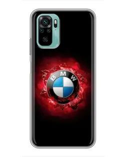 Чохол для Xiaomi Redmi Note 10 5G з картинкою «Логотип BMW — спалах»