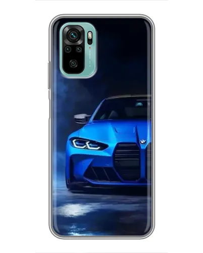 Чехол для Xiaomi Redmi Note 10 5G с картинкой «Голубая BMW M4» Чехол для Xiaomi Redmi Note 10 5G с картинкой «Голубая BMW M4»