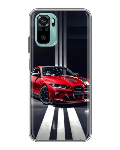 Чехол для Xiaomi Redmi Note 10 5G с картинкой «Красная BMW на дороге» Чехол для Xiaomi Redmi Note 10 5G с картинкой «Красная BMW на дороге»