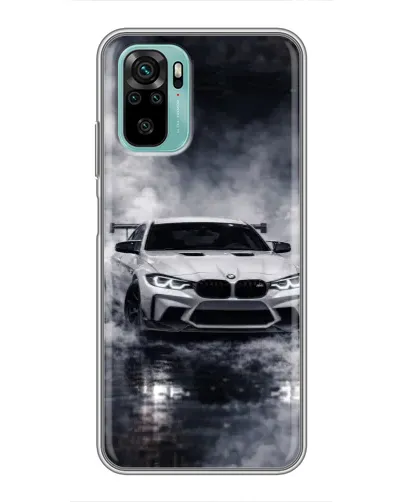 Чехол для Xiaomi Redmi Note 10 5G с картинкой «BMW сквозь туман» Чехол для Xiaomi Redmi Note 10 5G с картинкой «BMW сквозь туман»