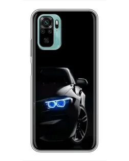 Чохол для Xiaomi Redmi Note 10 5G з картинкою «BMW — нічний погляд»