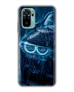 Чохол для Xiaomi Redmi Note 10 5G з картинкою «BMW під дощем»
