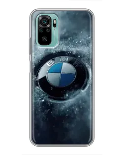 Чохол для Xiaomi Redmi Note 10 5G з картинкою «Логотип BMW — лід»
