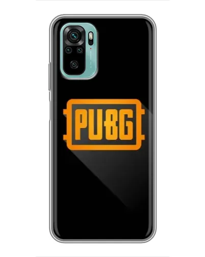 Чехол для Xiaomi Redmi Note 10 5G с картинкой «PUBG — рамка лого»