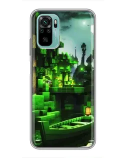 Чохол для Xiaomi Redmi Note 10 5G з картинкою «Minecraft лісовий пейзаж» Чохол для Xiaomi Redmi Note 10 5G з картинкою «Minecraft лісовий пейзаж»