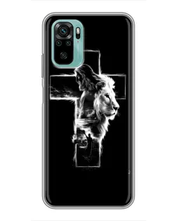 Чехол для Xiaomi Redmi Note 10 5G с картинкой «Сияющий крест Jesus»