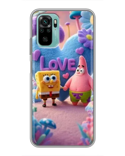 Чехол для Xiaomi Redmi Note 10 5G с картинкой «Губка Боб Патрик» Чехол для Xiaomi Redmi Note 10 5G с картинкой «Губка Боб Патрик»