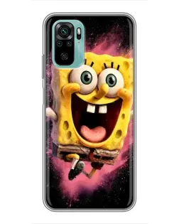Чехол для Xiaomi Redmi Note 10 5G с картинкой «Взрывной Спанч Боб» Чехол для Xiaomi Redmi Note 10 5G с картинкой «Взрывной Спанч Боб»