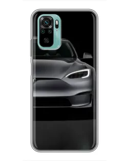 Чохол для Xiaomi Redmi Note 10 5G з картинкою «Tesla Model S Look»