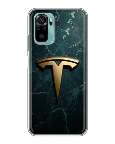 Чохол для Xiaomi Redmi Note 10 5G з картинкою «Мармурова Tesla Gold» Чохол для Xiaomi Redmi Note 10 5G з картинкою «Мармурова Tesla Gold»