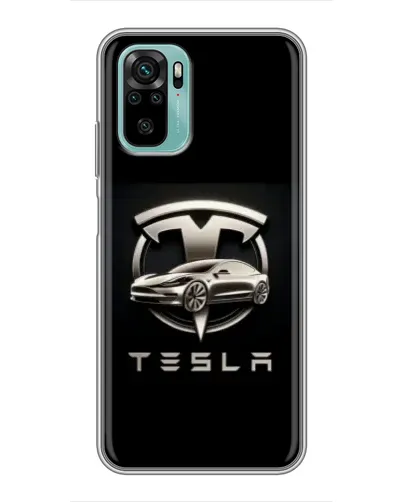 Чохол для Xiaomi Redmi Note 10 5G з картинкою «Tesla — срібне авто» Чохол для Xiaomi Redmi Note 10 5G з картинкою «Tesla — срібне авто»