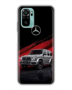Чехол для Xiaomi Redmi Note 10 5G с картинкой «Mercedes G-Class красный» Чехол для Xiaomi Redmi Note 10 5G с картинкой «Mercedes G-Class красный»