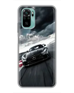 Чехол для Xiaomi Redmi Note 10 5G с картинкой «Гоночный Mercedes AMG» Чехол для Xiaomi Redmi Note 10 5G с картинкой «Гоночный Mercedes AMG»