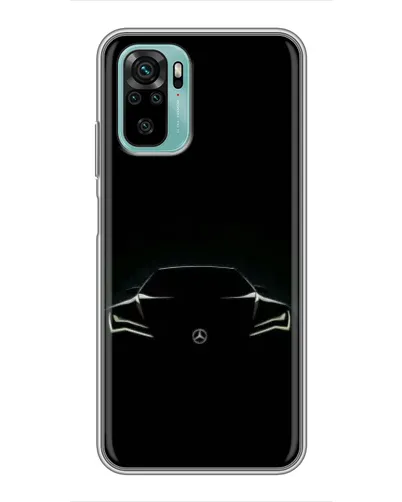 Чехол для Xiaomi Redmi Note 10 5G с картинкой «Mercedes — силуэт авто» Чехол для Xiaomi Redmi Note 10 5G с картинкой «Mercedes — силуэт авто»