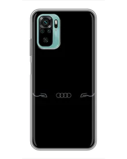 Чохол для Xiaomi Redmi Note 10 5G з картинкою «Audi — світловий підпис»