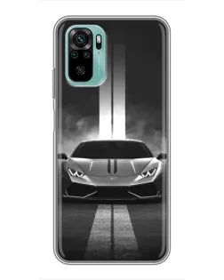 Чехол для Xiaomi Redmi Note 10 5G с картинкой «Lamborghini симметрия дорог» Чехол для Xiaomi Redmi Note 10 5G с картинкой «Lamborghini симметрия дорог»