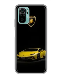 Чехол для Xiaomi Redmi Note 10 5G с картинкой «Lamborghini желтый акцент» Чехол для Xiaomi Redmi Note 10 5G с картинкой «Lamborghini желтый акцент»