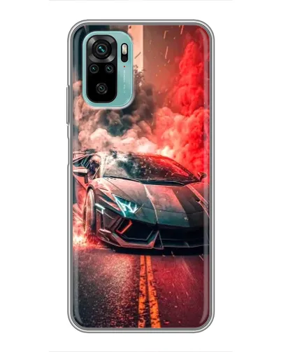 Чехол для Xiaomi Redmi Note 10 5G с картинкой «Lamborghini красный дым» Чехол для Xiaomi Redmi Note 10 5G с картинкой «Lamborghini красный дым»